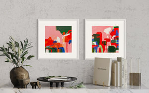 Geo Form Diptych I & II