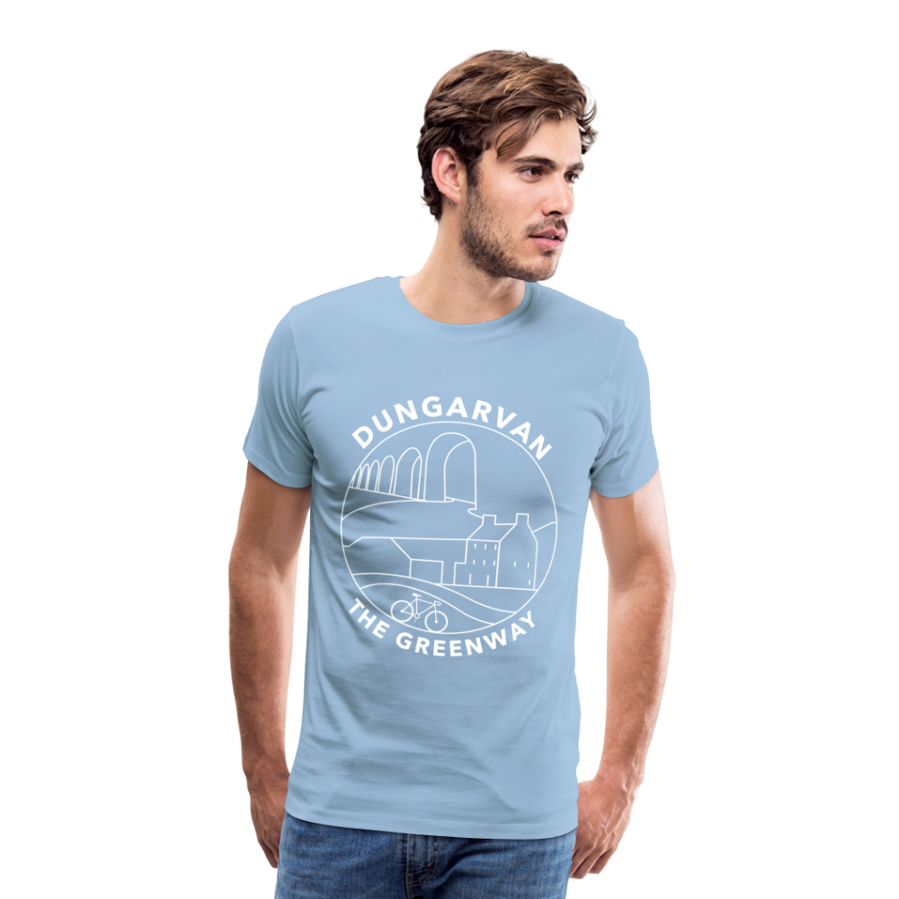Dungarvan - The Greenway Men's Premium T-Shirt - sky