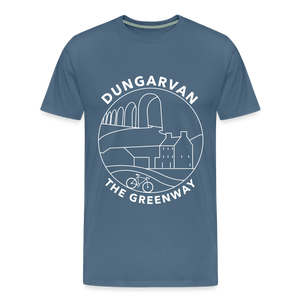 Dungarvan - The Greenway Men's Premium T-Shirt - steel blue