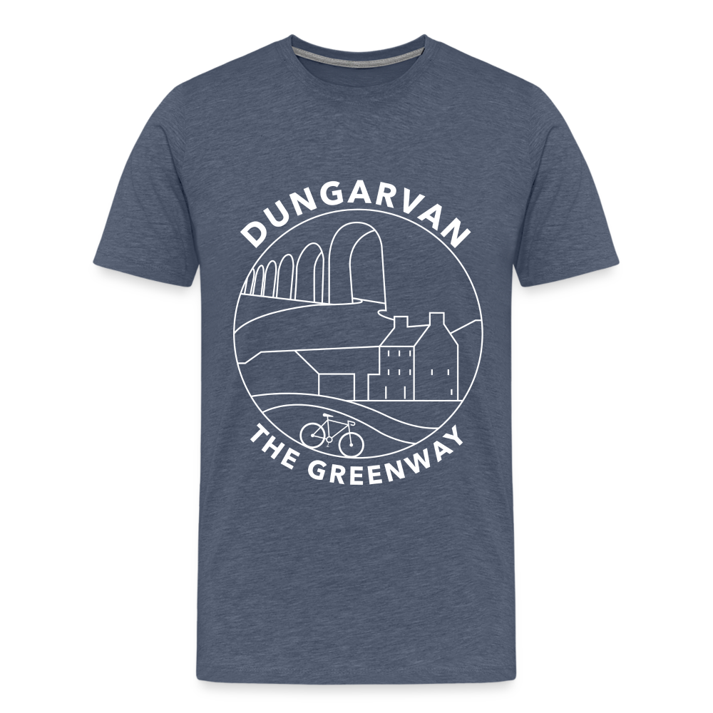 Dungarvan - The Greenway Men's Premium T-Shirt - heather blue
