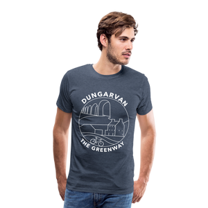 Dungarvan - The Greenway Men's Premium T-Shirt - heather blue
