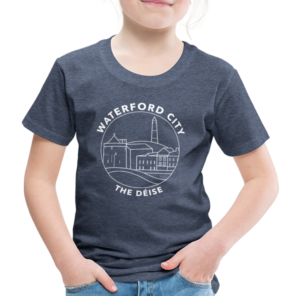 WATERFORD CITY The Deise Kids' Premium T-Shirt - heather blue