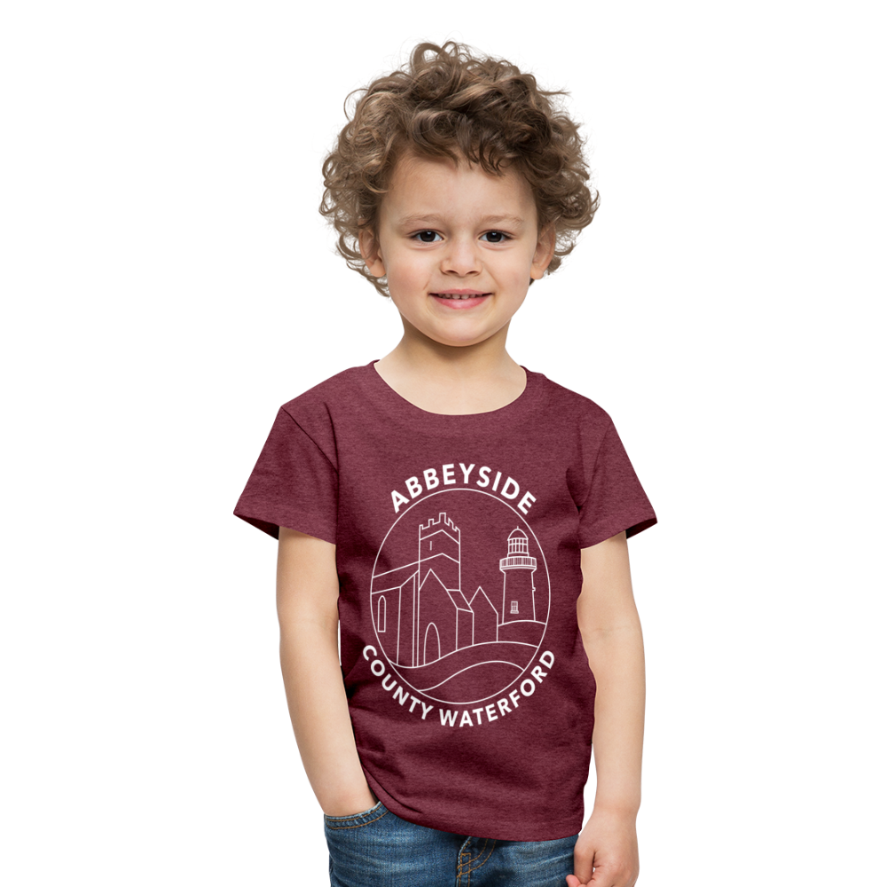 ABBEYSIDE Waterford Kids' Premium T-Shirt - heather burgundy