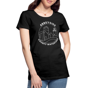 ABBEYSIDE Waterford Women’s Premium T-Shirt - black