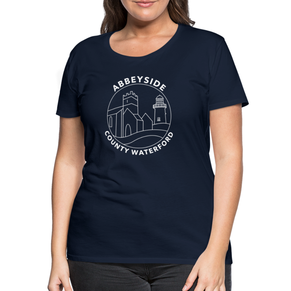 ABBEYSIDE Waterford Women’s Premium T-Shirt - navy
