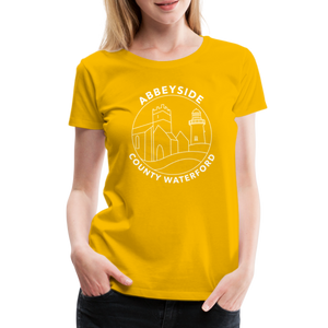 ABBEYSIDE Waterford Women’s Premium T-Shirt - sun yellow