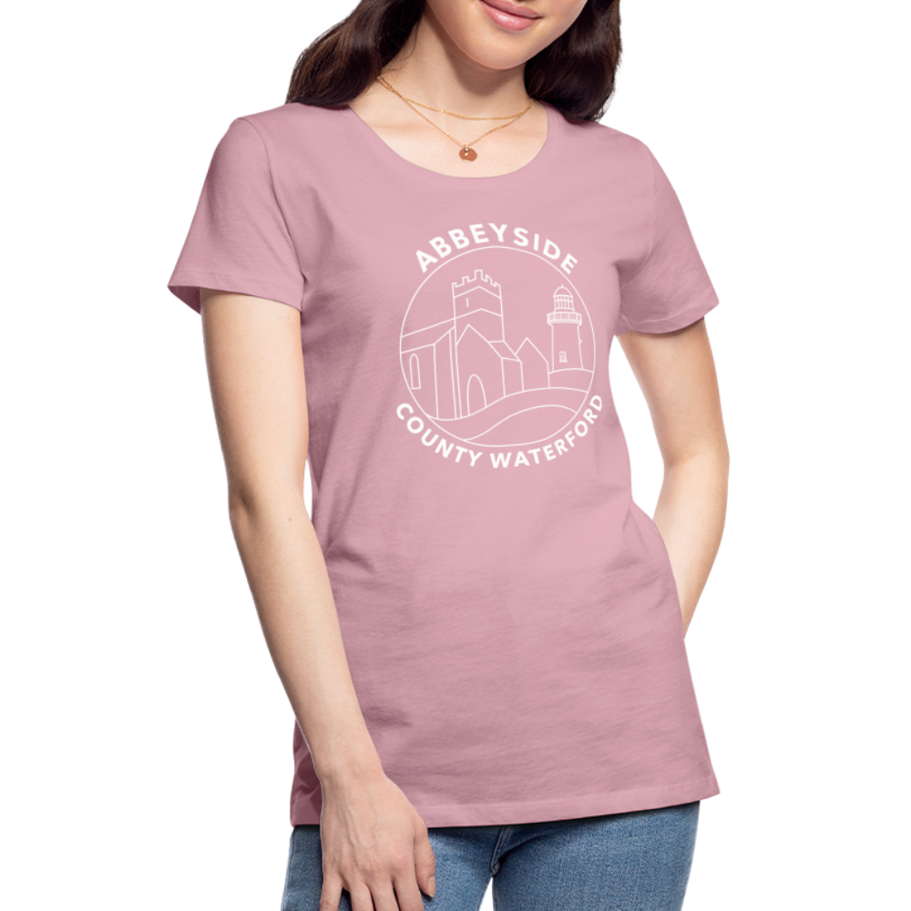 ABBEYSIDE Waterford Women’s Premium T-Shirt - rose shadow