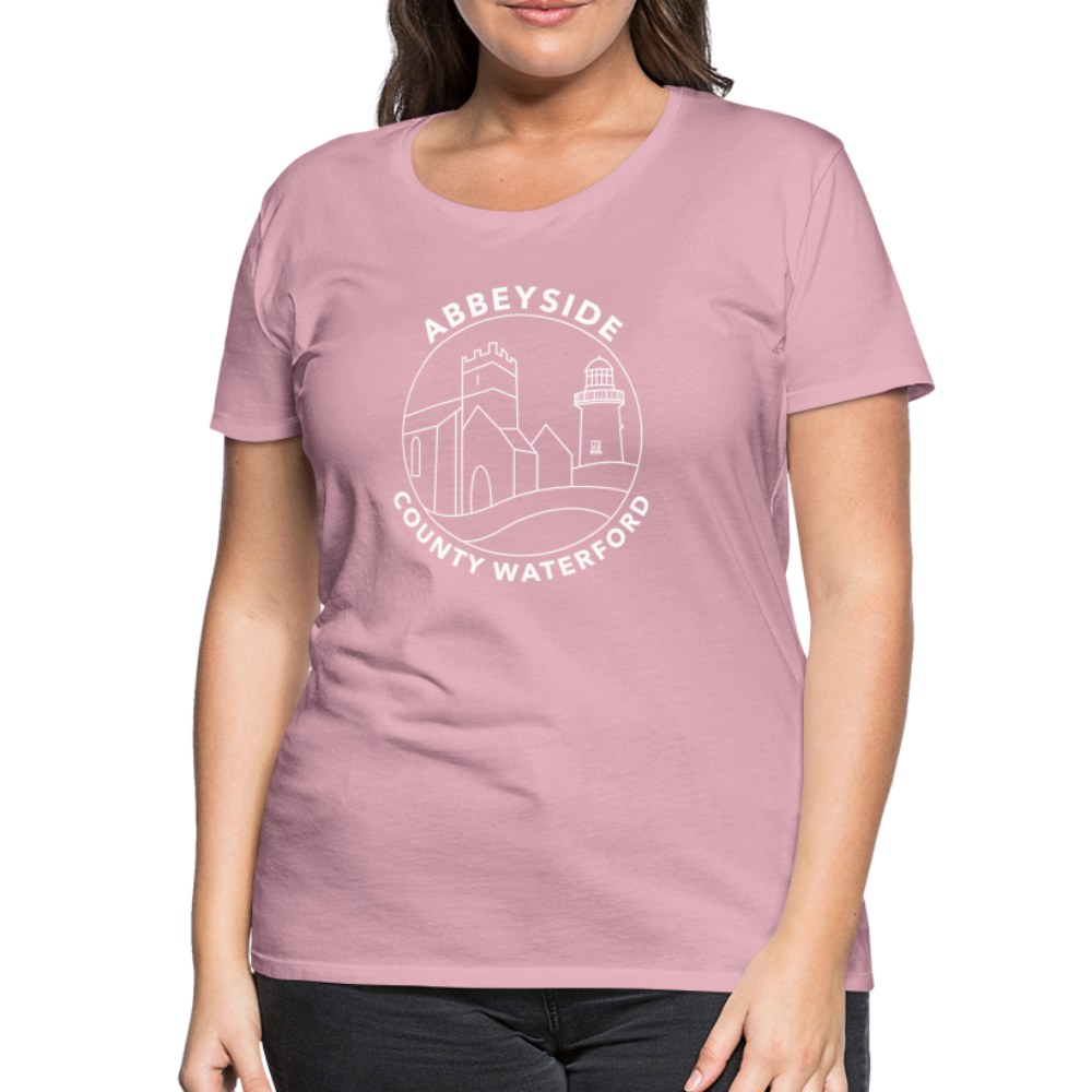 ABBEYSIDE Waterford Women’s Premium T-Shirt - rose shadow