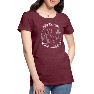 ABBEYSIDE Waterford Women’s Premium T-Shirt - heather burgundy