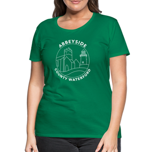 ABBEYSIDE Waterford Women’s Premium T-Shirt - kelly green