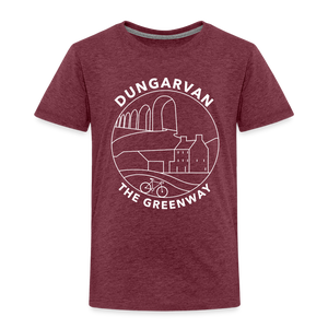 DUNGARVAN - The Greenway Kids' Unique T-Shirt - heather burgundy
