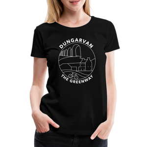 Dungarvan - The Greenway Women’s Premium T-Shirt - black