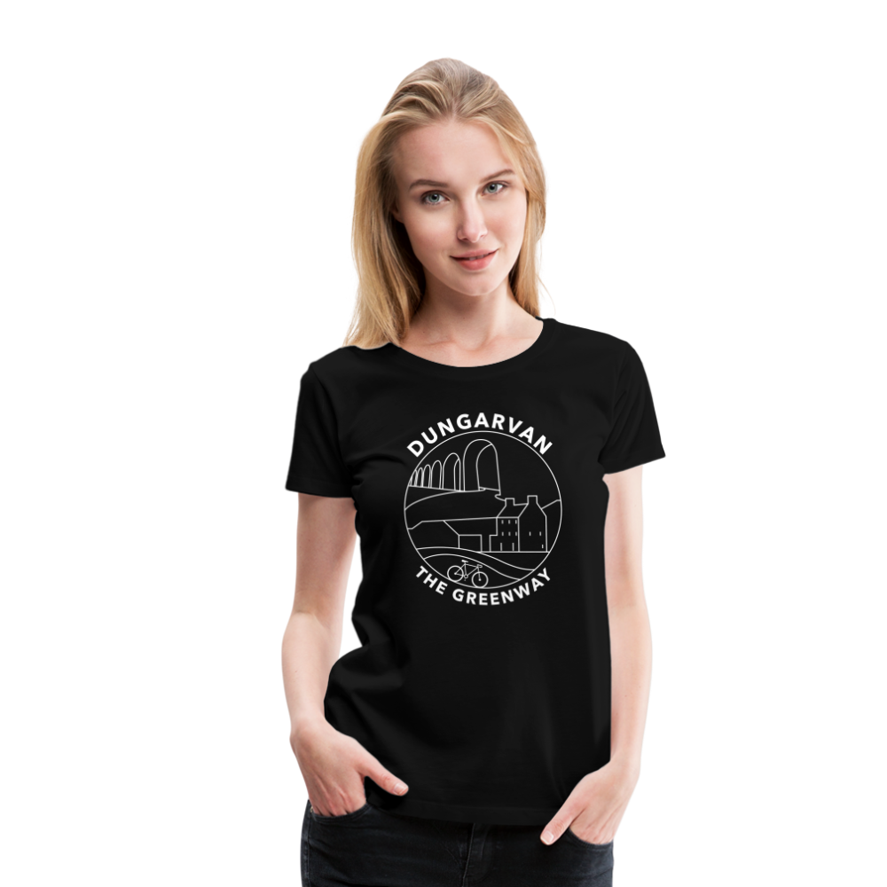 Dungarvan - The Greenway Women’s Premium T-Shirt - black