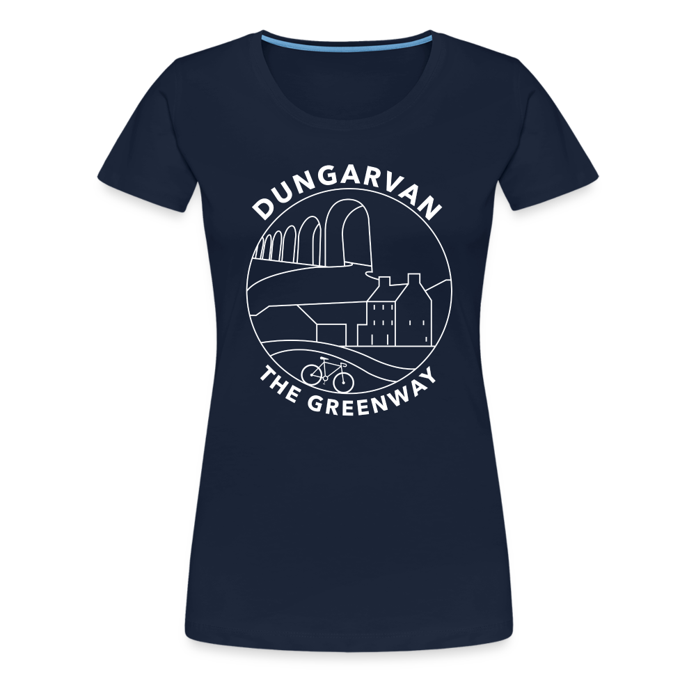 Dungarvan - The Greenway Women’s Premium T-Shirt - navy