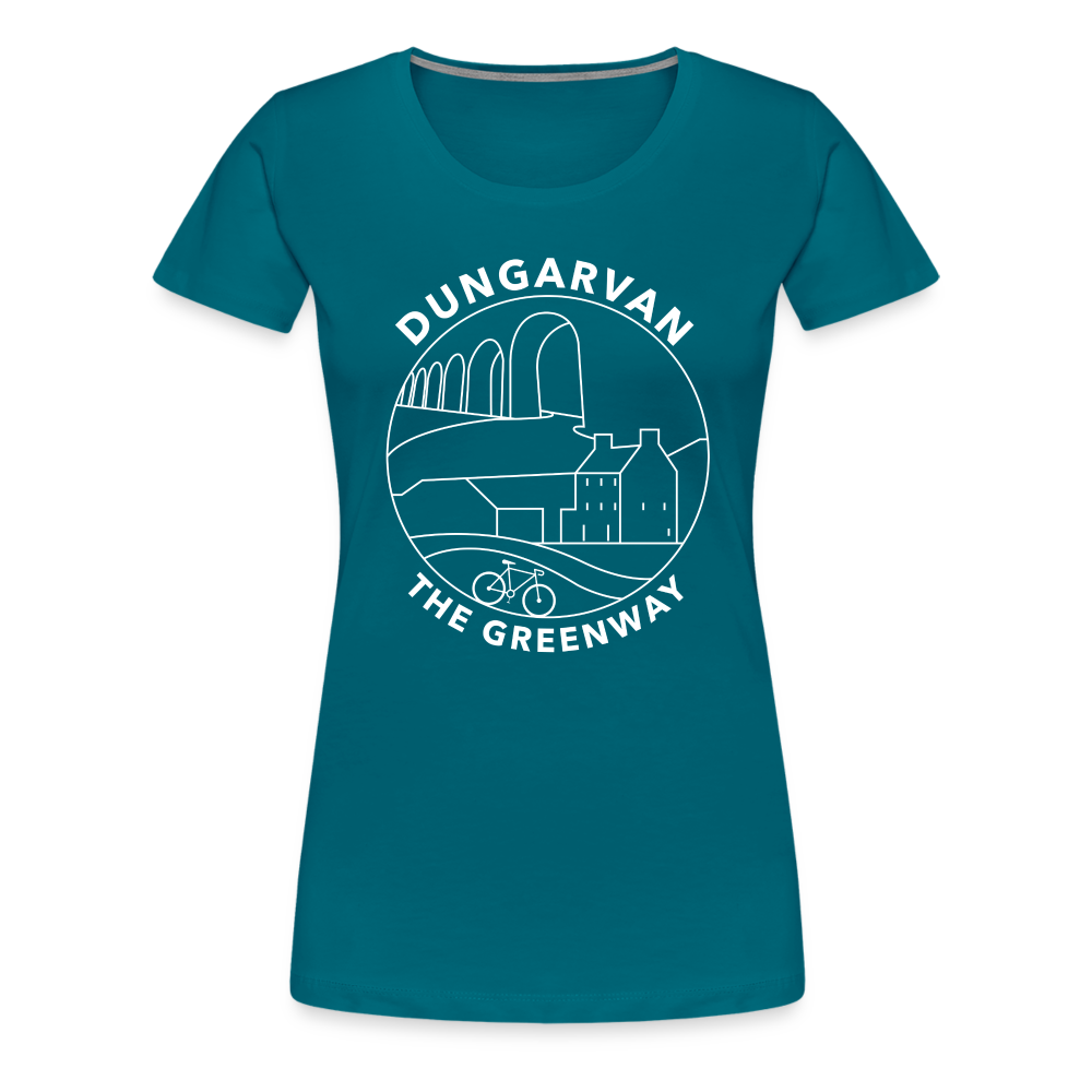 Dungarvan - The Greenway Women’s Premium T-Shirt - diva blue