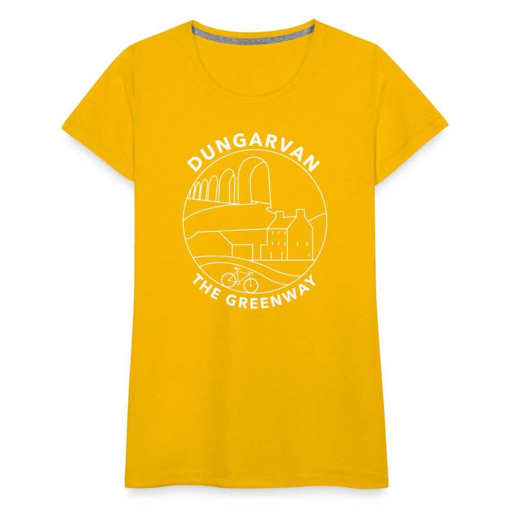 Dungarvan - The Greenway Women’s Premium T-Shirt - sun yellow
