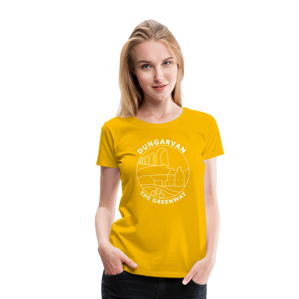 Dungarvan - The Greenway Women’s Premium T-Shirt - sun yellow