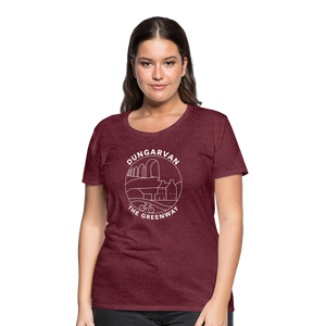 Dungarvan - The Greenway Women’s Premium T-Shirt - heather burgundy