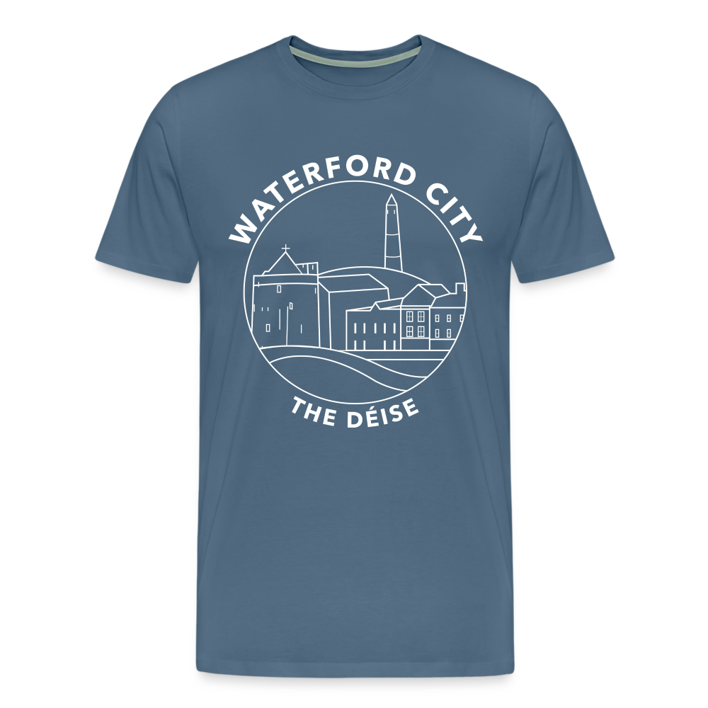 Mens WATERFORD The Deise Premium T-Shirt - steel blue