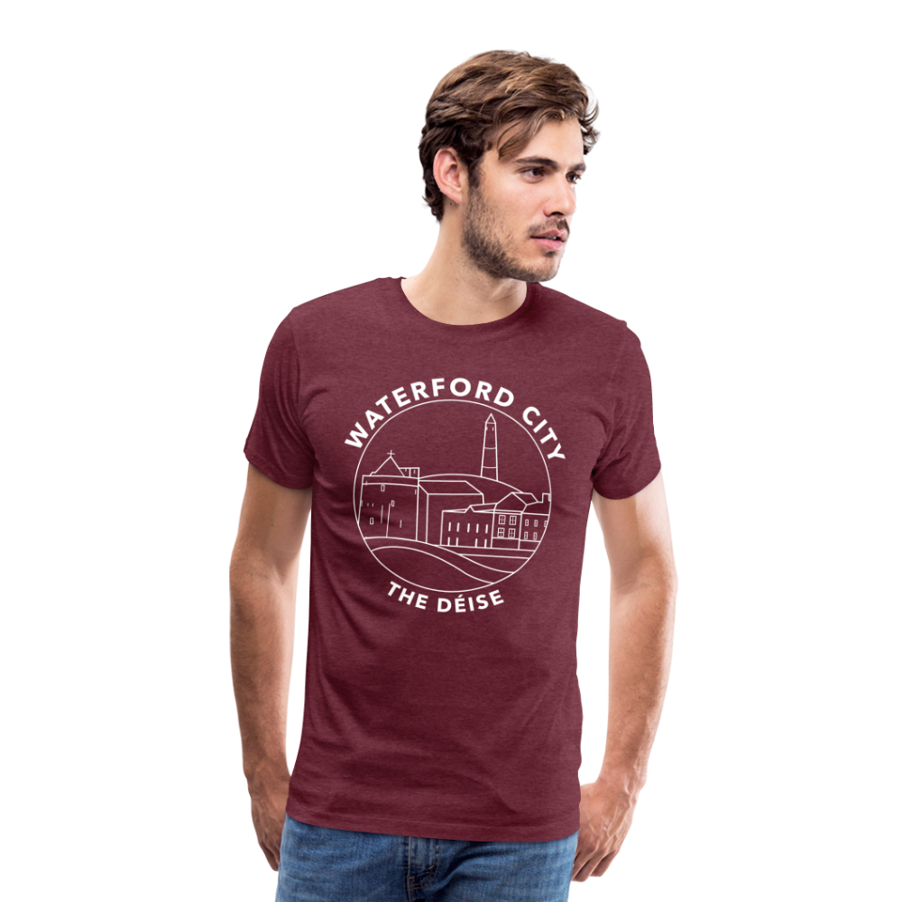Mens WATERFORD The Deise Premium T-Shirt - heather burgundy